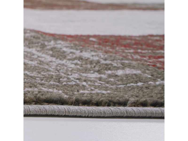 Milan - tapis d'inspiration minimal beige et rouge 120 x 170 cm Z-MILANO120170304RED - Conforama C