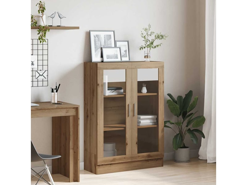 Bibliothèque, étagère de rangement chêne artisanal 82,5x30,5x115 cm bois d'ingénierie - Conforama C