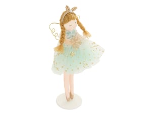Ange de noël debout multicolore h. 19 cm
