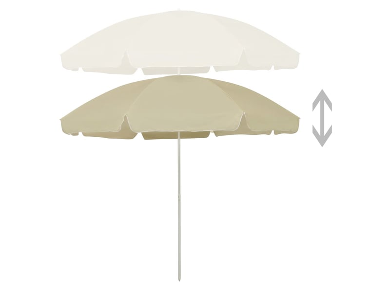  Parasol de plage jaune sable 300 cm 02_0008399  - Conforama B