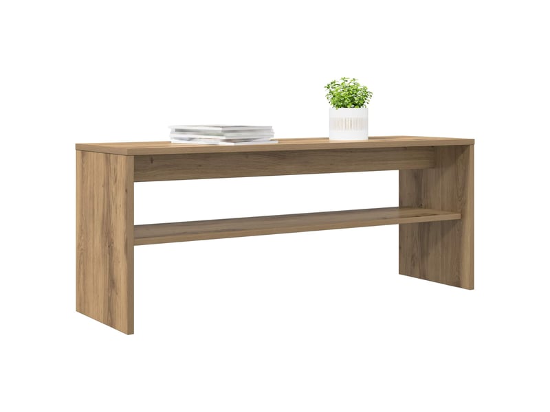  Meuble tv - banc tv - meuble de rangement 100 x 30 x 40 cm chêne artisanal bois d'ingénierie  - Conforama C