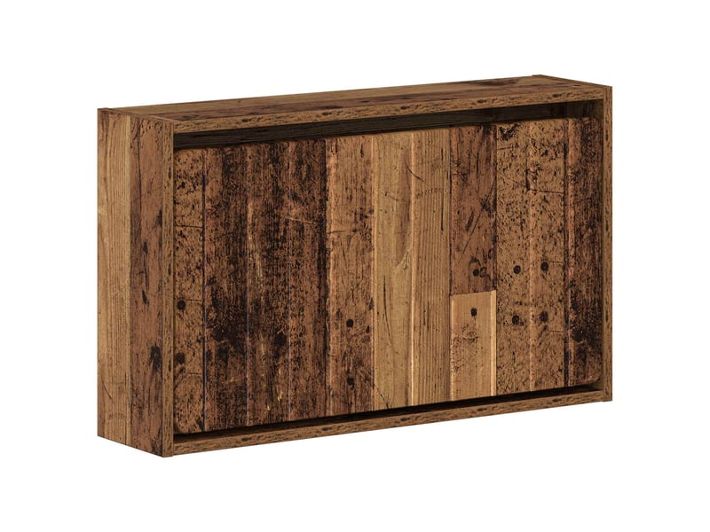  Meuble à chaussures mural, armoire à chaussures zwolle 71x17x43 cm bois ancien  - Conforama A