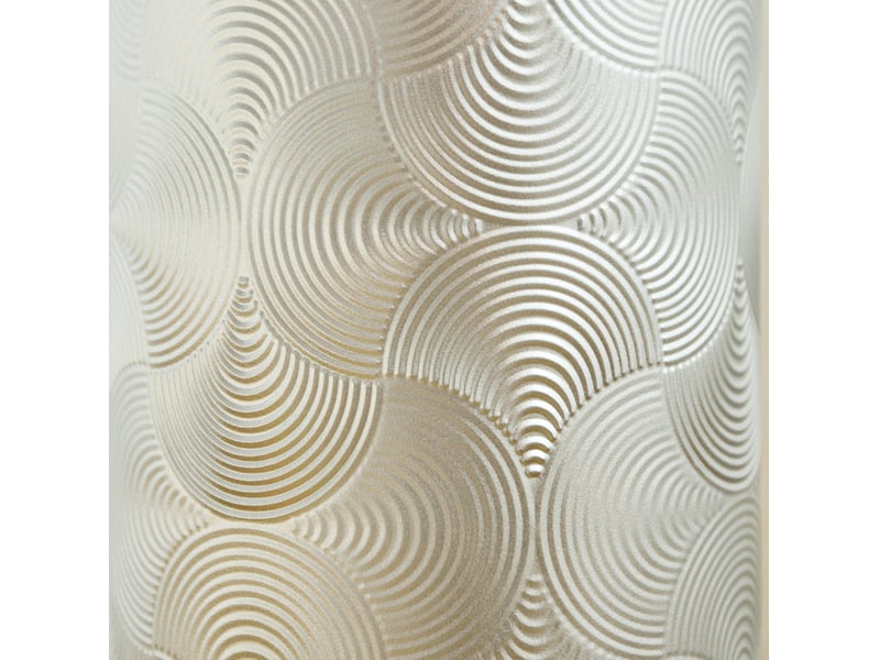 Lot de 3 vases de sol à motif ondulé 506683 cm en métal argenté - Conforama D