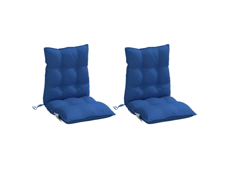  Lot de 2 coussins d'extérieur, coussins de chaise bleu royal 100 x 50 x 7 cm cf56390  - Conforama C