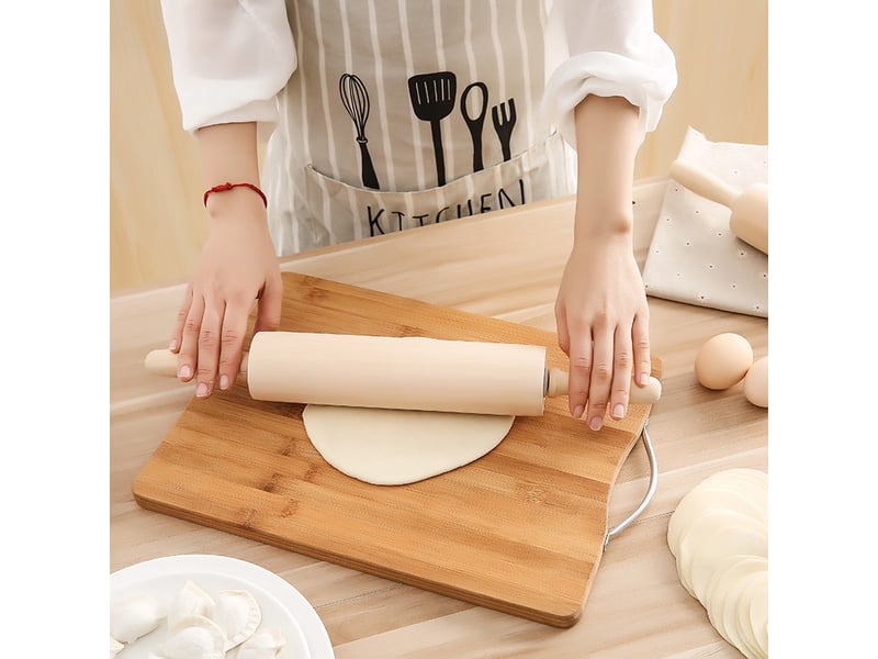  Rouleau à pâtisserie en bois 38x4.8cm  - Conforama D