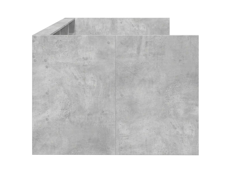 Lit simple- lit adulte - lit de jour avec tiroirs sans matelas gris béton 100x200 cm - Conforama D