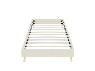 Lit simple 90x200 cm coloris beige