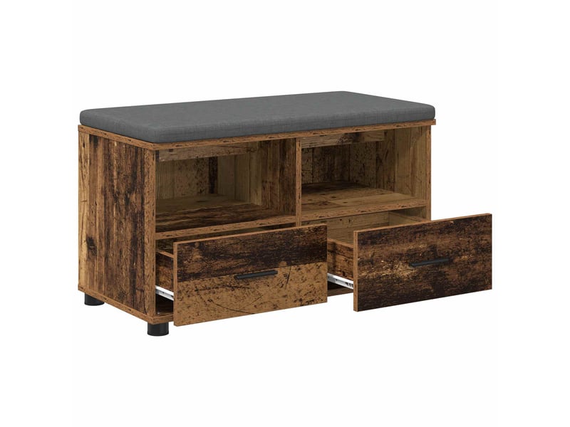  Banc d'entrée, banc interieur bois ancien 80x38x46 cm  - Conforama E
