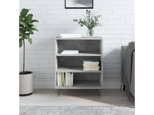 Buffet - bahut - meuble de rangement gris béton 57x35x70 cm bois d'ingénierie