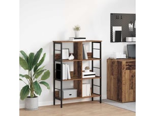 Étagère 6 niveaux, étagère de rangement 82 x 32 x 112 cm bois d'ingénierie shl334
