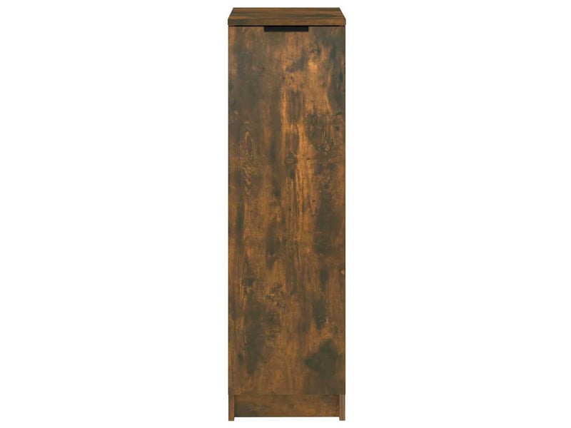  Meuble à chaussures, armoire à chaussures chêne fumé 30x35x100 cm bois d'ingénierie  - Conforama E
