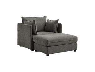 Fauteuil fixe <strong>NECHE</strong> <strong>W3245S00024</strong> Velours gris