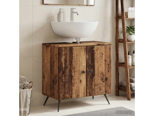 Meuble sous lavabo de salle de bain breda bois ancien cf64833
