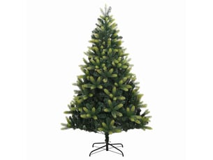 Sapin de noël artificiel, arbre de noël à charnières avec support 210 cm shl9357