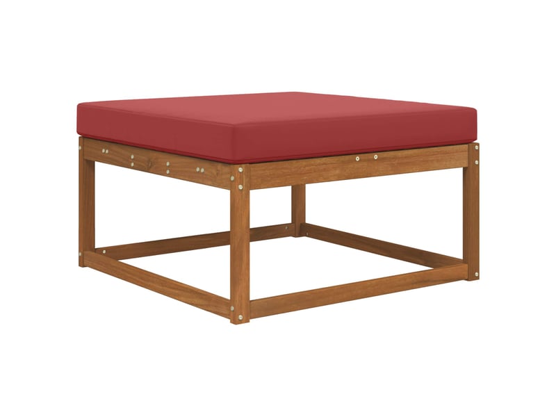  Coussin de canapé d'extérieur, coussin de chaise polyester bordeaux 80 x 80 cm cf54052  - Conforama C