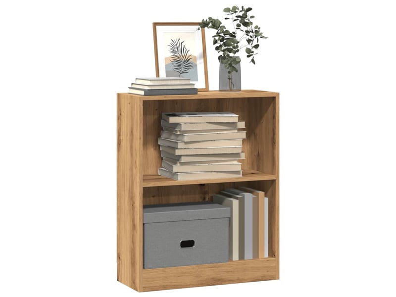  Bibliothèque, étagère de rangement chêne artisanal 60x24x76 cm bois d'ingénierie  - Conforama B