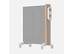 Fabrilamp badin radiateur mica 2000 w 4 éléments blanc et effet bois