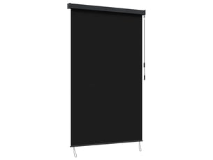 Store enrouleur, store à rouleau noir 60 x 250 cm tissu et aluminium cf45394