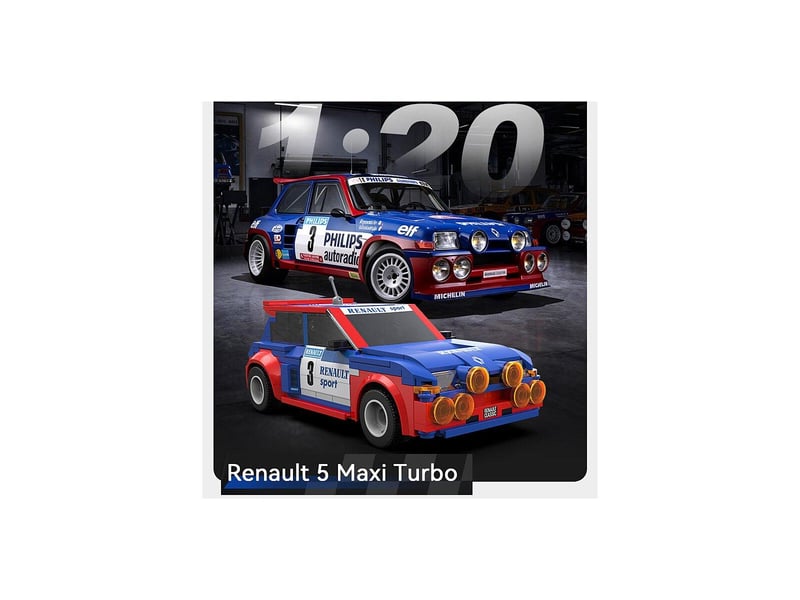  Cada renault 5 maxi turbo 1:20 2,4ghz bricks 402934 - Conforama B