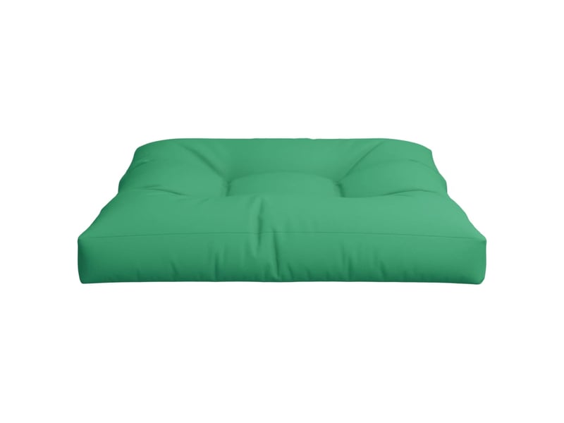  Coussin de palette, coussin de chaise, coussin de canapé vert 70x70x12 cm tissu cf55496  - Conforama E