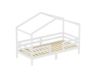 Lit cabane 90x200 cm <strong>OOIILLEE</strong> <strong>Luxe haut de gamme</strong> coloris blanc