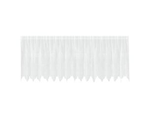 Rideau en dentelle, rideau ajouré, voilage blanc 80 x 400 cm polyester cf43823
