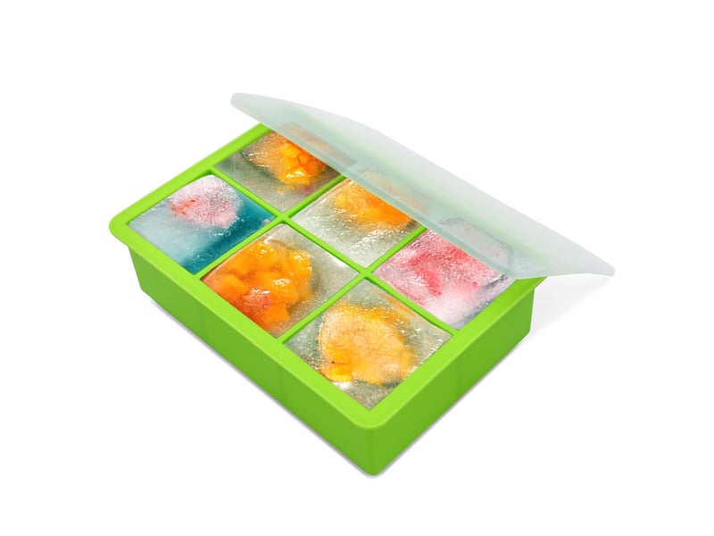  Bac à glaçons avec couvercle boîte à glaçons carrée pour whisky, cocktails et maison pour garder les boissons froides (vert- set de 2) LJY1834FXN - Conforama E