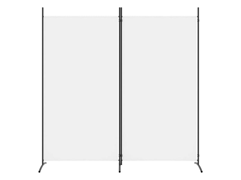  Paravent | cloison de séparation 2 panneaux blanc 175x180 cm tissu  - Conforama C