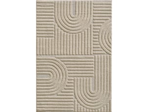 Tapis à relief lena beige 280x370cm