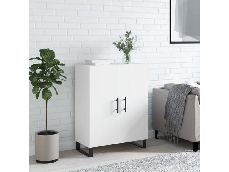  Buffet - bahut - meuble de rangement blanc 69,5x34x90 cm bois d'ingénierie  - Conforama B