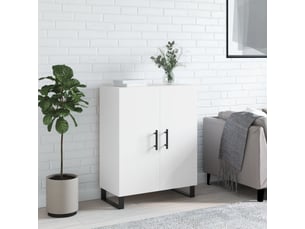 Buffet - bahut - meuble de rangement blanc 69,5x34x90 cm bois d'ingénierie