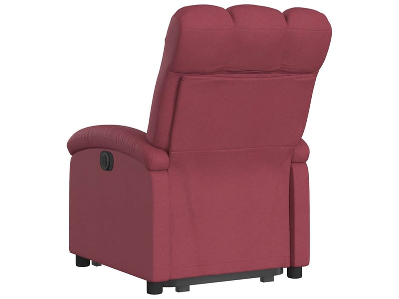  Fauteuil inclinable électrique, fauteuil relax salon rouge bordeaux tissu shl44437  - Conforama E