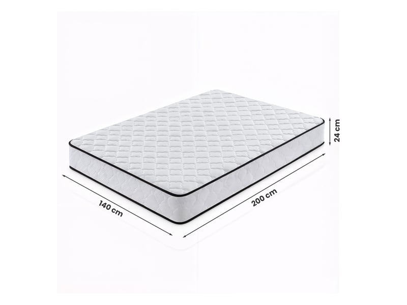  Matelas à ressorts ensachés 7 zones avec protège-matelas h3 140x200 cm  - Conforama C
