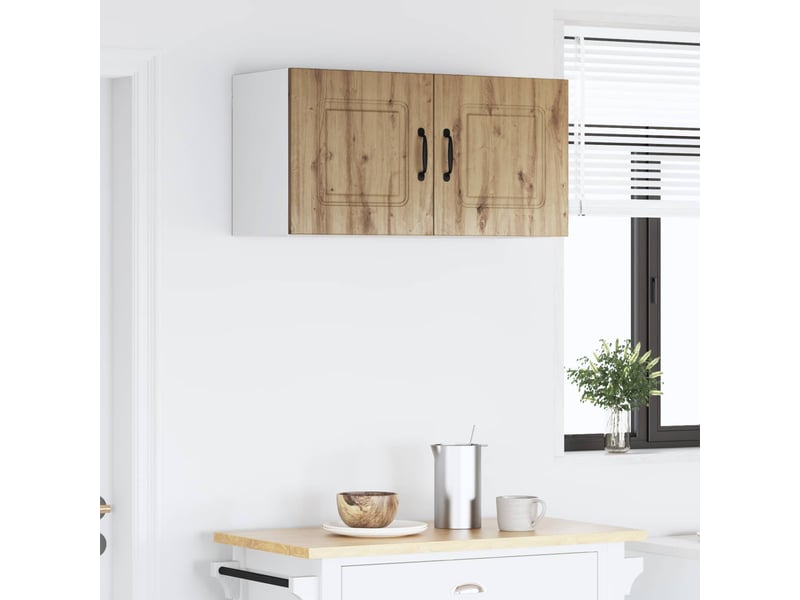  Meuble mural de cuisine | armoire de cuisine chêne artisanal shl9817  - Conforama D