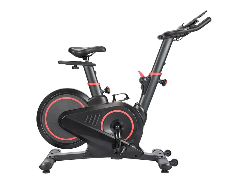  Vélo de Spinning Magnétique – Volant d’Inertie 6 kg, Écran LCD, Capteur de Pouls et Réglages Multiples  - Conforama A