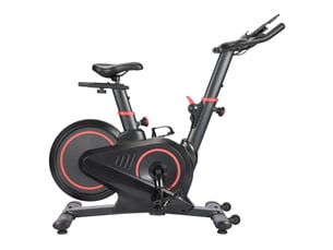 Vélo de Spinning Magnétique – Volant d’Inertie 6 kg, Écran LCD, Capteur de Pouls et Réglages Multiples