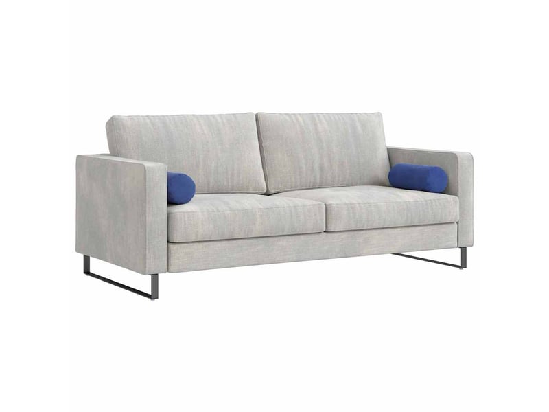  Lot de 2 coussins d'accent, coussins décoratifs, coussins lombaires bleu police ø 15 x 40 cm cf56719  - Conforama C