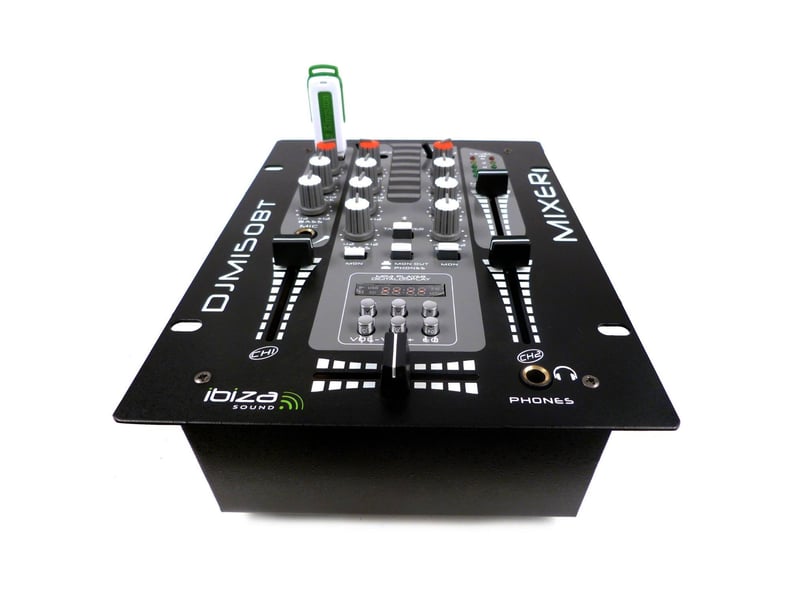  Table de mixage 2 voies - 5 canaux djm-150-usb-bt  - Conforama D