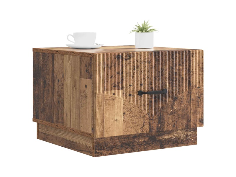  Table basse - table de salon - table à thé bois ancien 49 x 50 x 37 cm bois d'ingénierie  - Conforama C