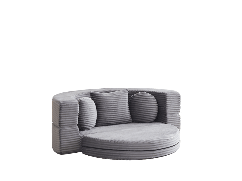  Canapé convertible 4 en 1 en velours côtelé 1 place evryae  - Conforama A
