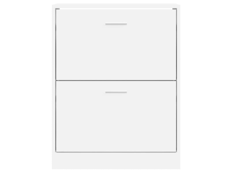  Meuble à chaussure | armoire à chaussure blanc brillant 63x24x81 cm bois ingénierie  - Conforama D