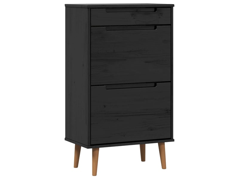  Meuble à chaussures, armoire à chaussures molde 59,5x35x103 cm noir  - Conforama A
