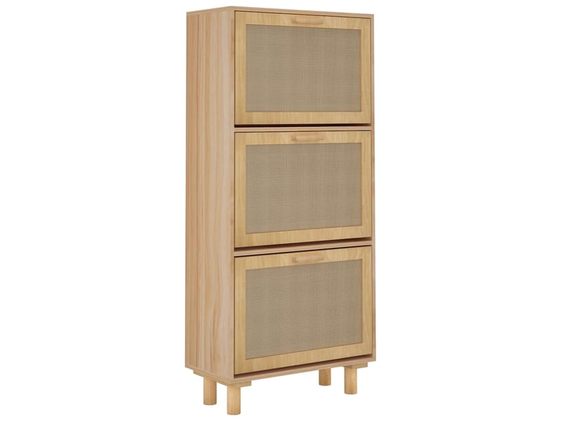  Meuble à chaussure, armoire à chaussures marron 52x25x115cm bois d'ingénierierotin  - Conforama D