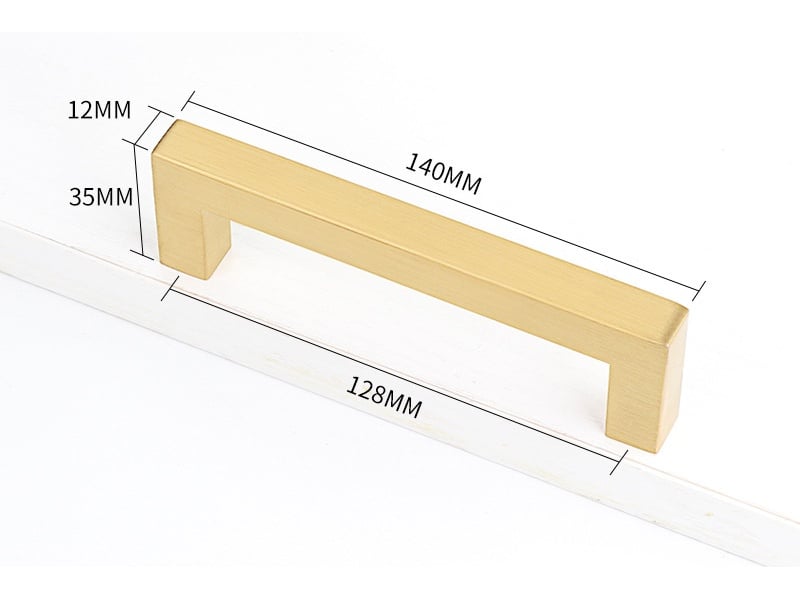  Lot de 10 poignées pour placard 14 cm – doré  - Conforama B