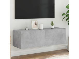 Meuble tv coloris gris 100 cm <strong></strong>  <strong></strong>