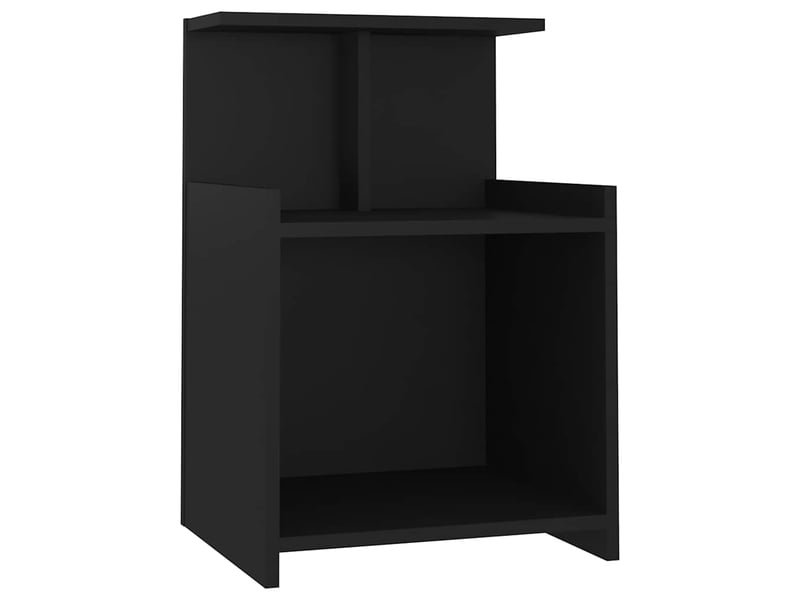  Table de chevet - cabinet de chevet - table de nuit noir 40x35x60 cm aggloméré  - Conforama A