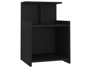 Table de chevet - cabinet de chevet - table de nuit noir 40x35x60 cm aggloméré