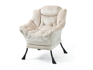Fauteuil fixe  <strong>DESMIU</strong> Tissu beige