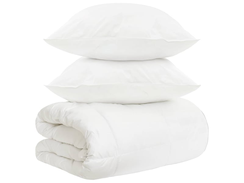  Ensemble de duvet 3 pcs - couette blanc fibre de bambou  - Conforama B