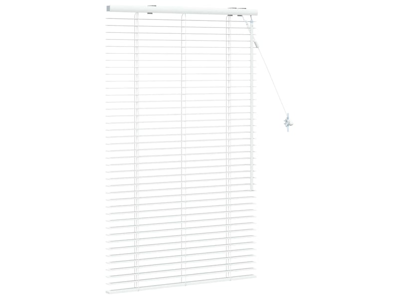 Store vénitien, store de fenêtre blanc 90 x 130 cm 35 mm bois de paulownia massif cf47831 - Conforama C